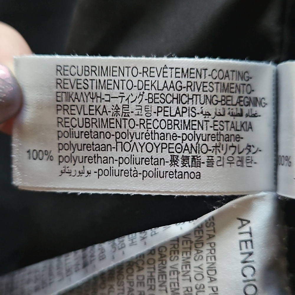 Zara Faux Leather Charcoal Grey Worn Effect Moto Jacket Size L - Picture 10 of 16